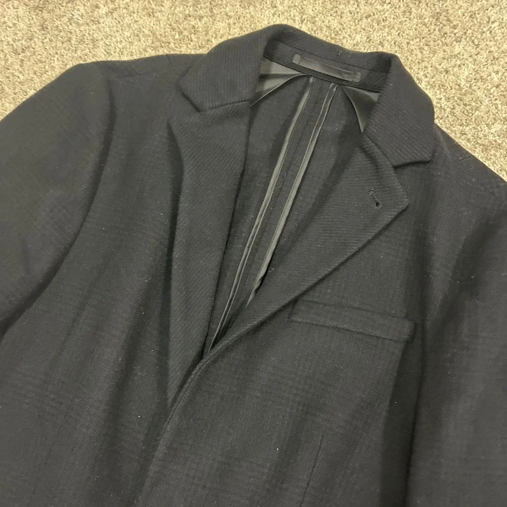 AllSaints Blazer‎ Italian Cloth 36 Black Wool Cashmere Blend Slim Fit Jacket